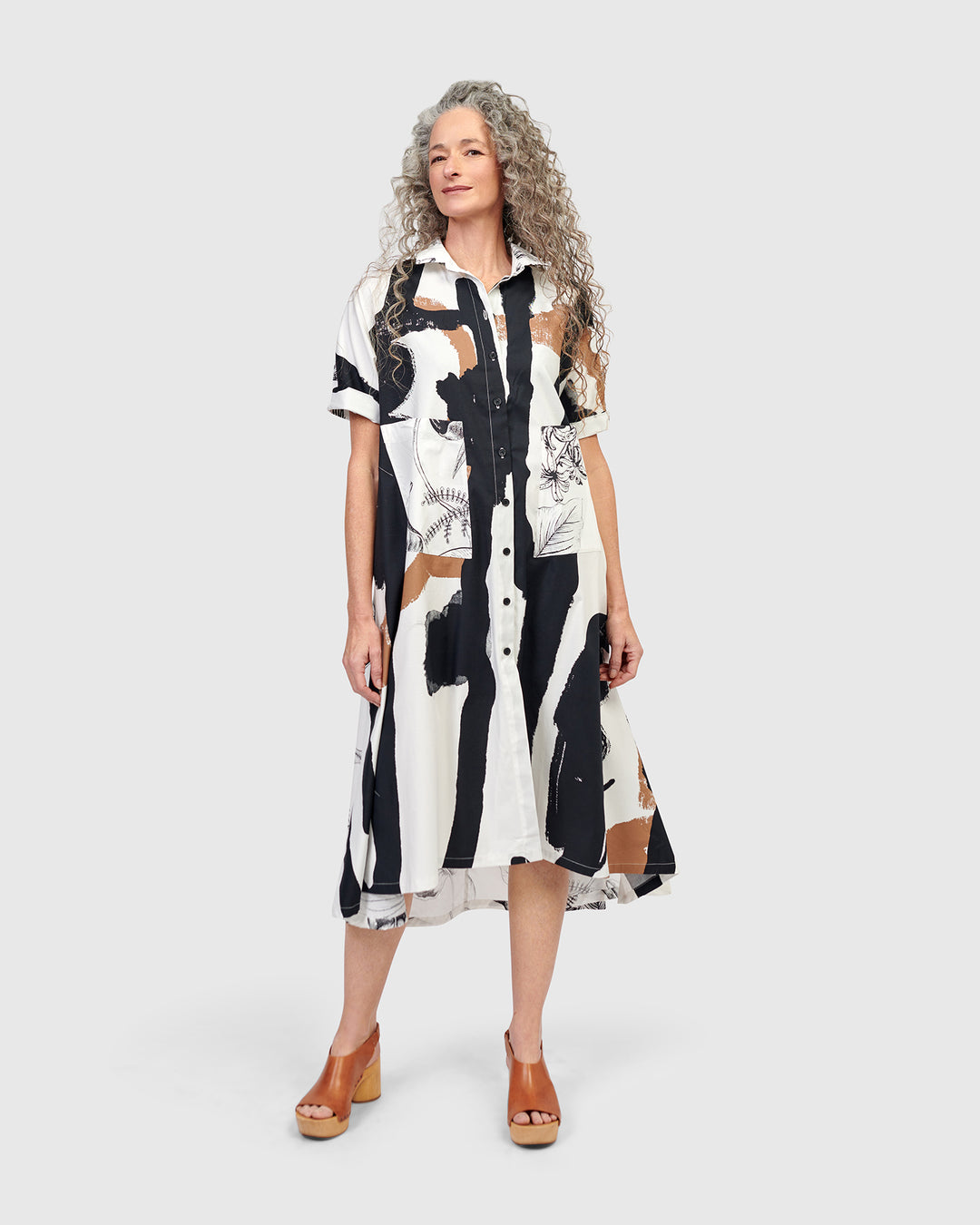 Urban Brixton Shirt Dress, Zebra