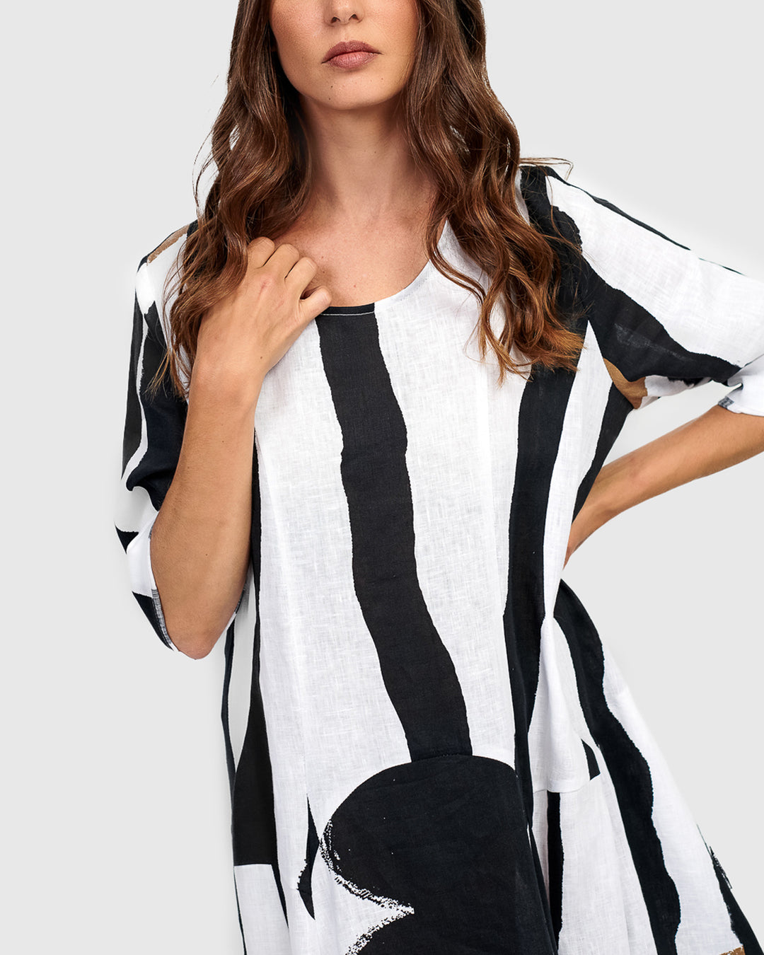 Urban Melbourne Relaxed Dress, Zebra