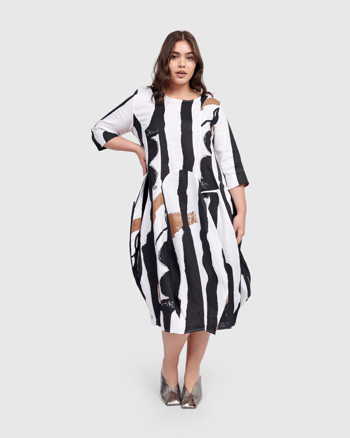 Urban Melbourne Relaxed Dress, Zebra