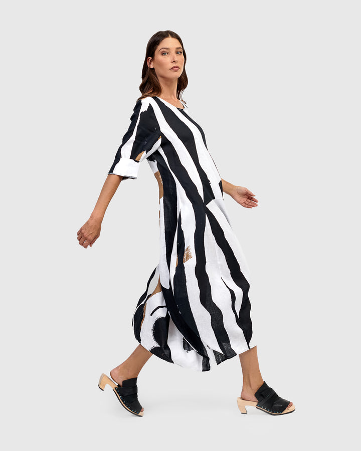 Urban Melbourne Relaxed Dress, Zebra