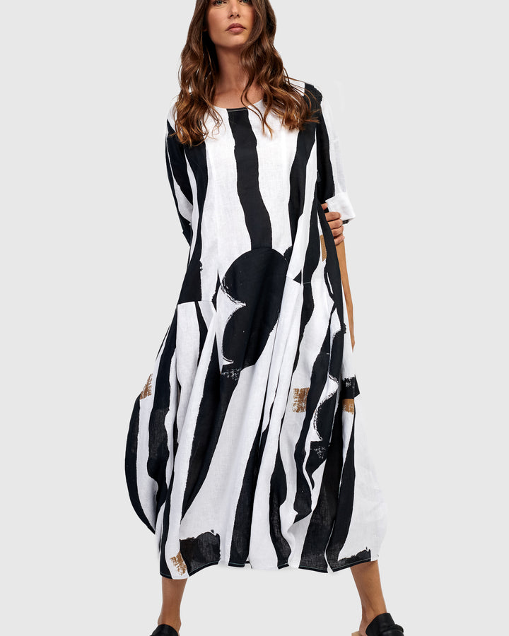 Urban Melbourne Relaxed Dress, Zebra