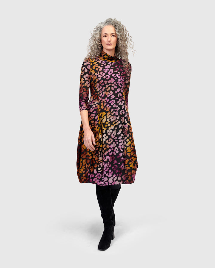 Ember Mockneck Cocoon Dress, Bloom