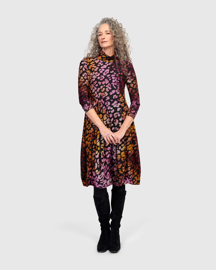 Ember Mockneck Cocoon Dress, Bloom