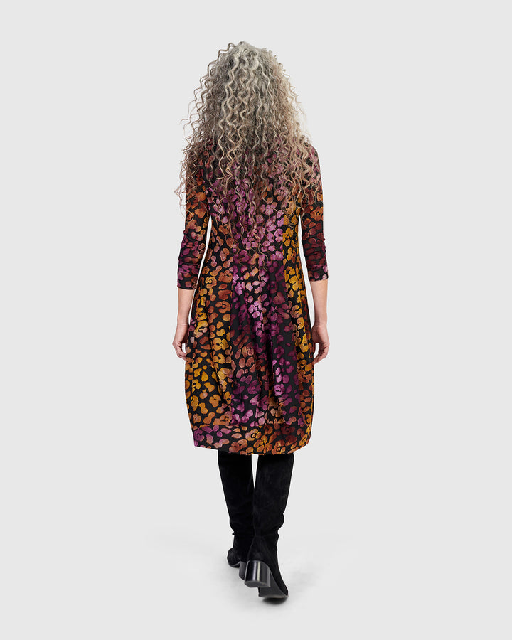 Ember Mockneck Cocoon Dress, Bloom