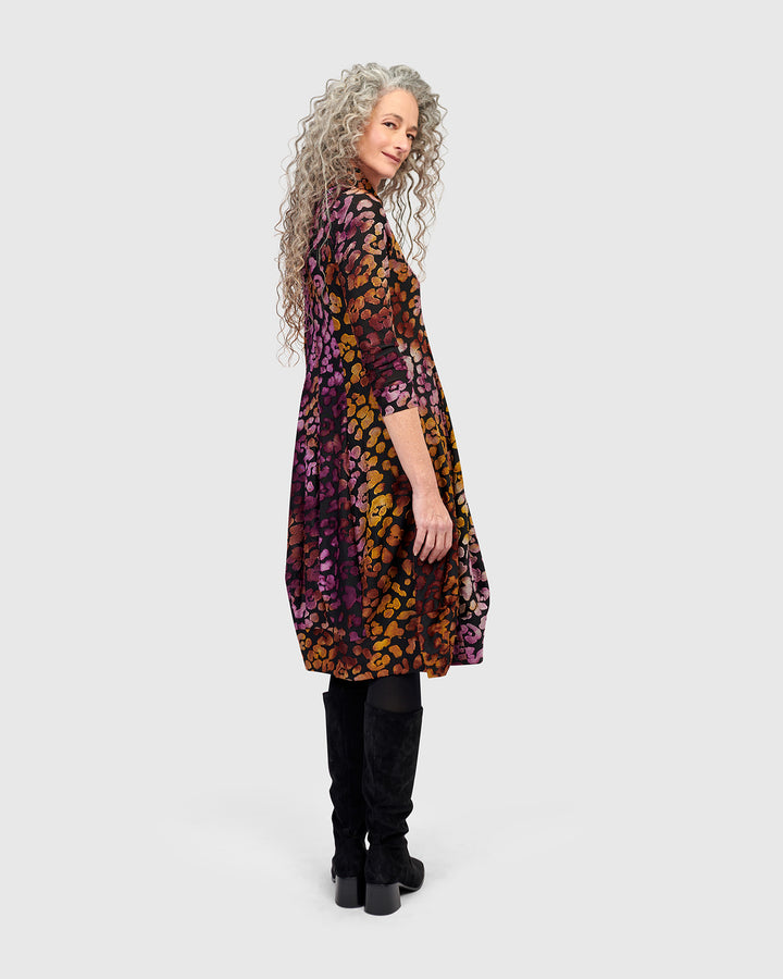 Ember Mockneck Cocoon Dress, Bloom
