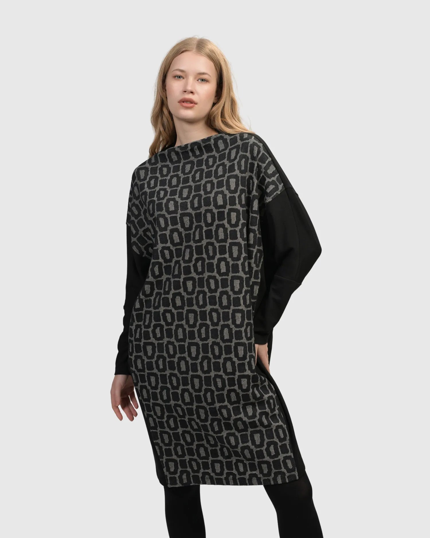 Diamond cowl hotsell neck dress