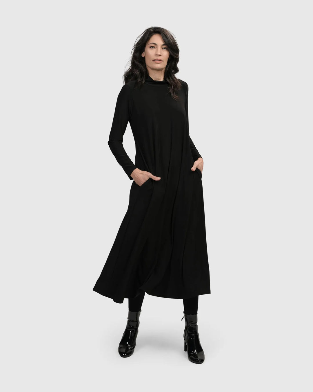 Alembika Women's Essential A Line Dress - Black Alembika Women's Essential A Line Dress - Black