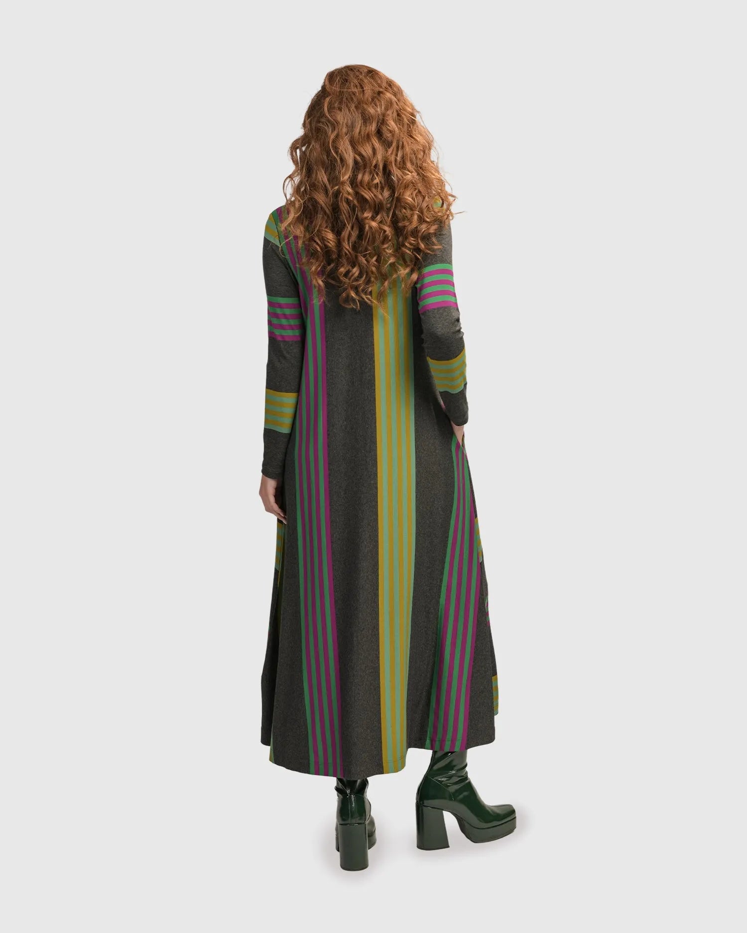 Urban Wine Bar Popover Maxi Dress, Stripes