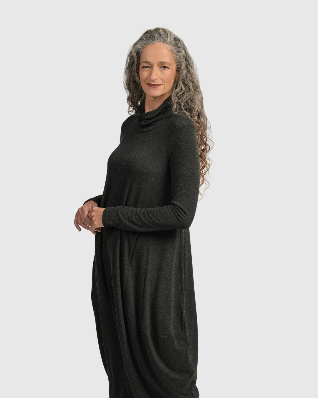 Urban Spice of Life Cocoon Dress, Charcoal