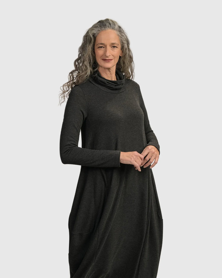 Urban Spice of Life Cocoon Dress, Charcoal