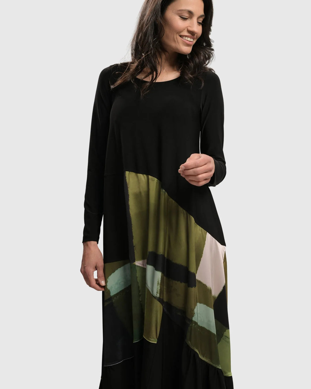 Vespa Maxi Dress, Olive