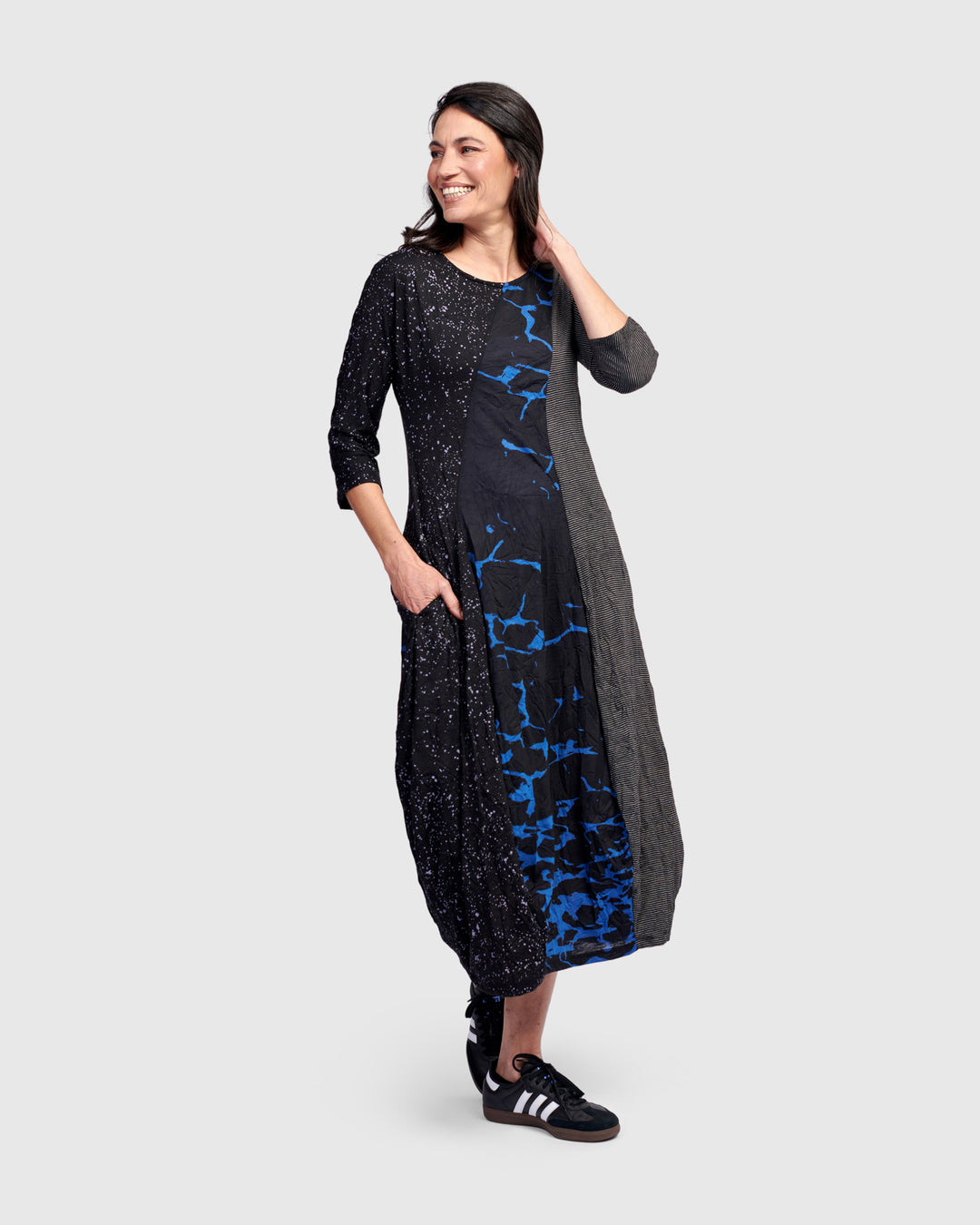 Arcadia Crew Cocoon Dress, Blue