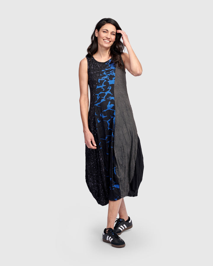 Blaise Sleeveless Dress, Blue