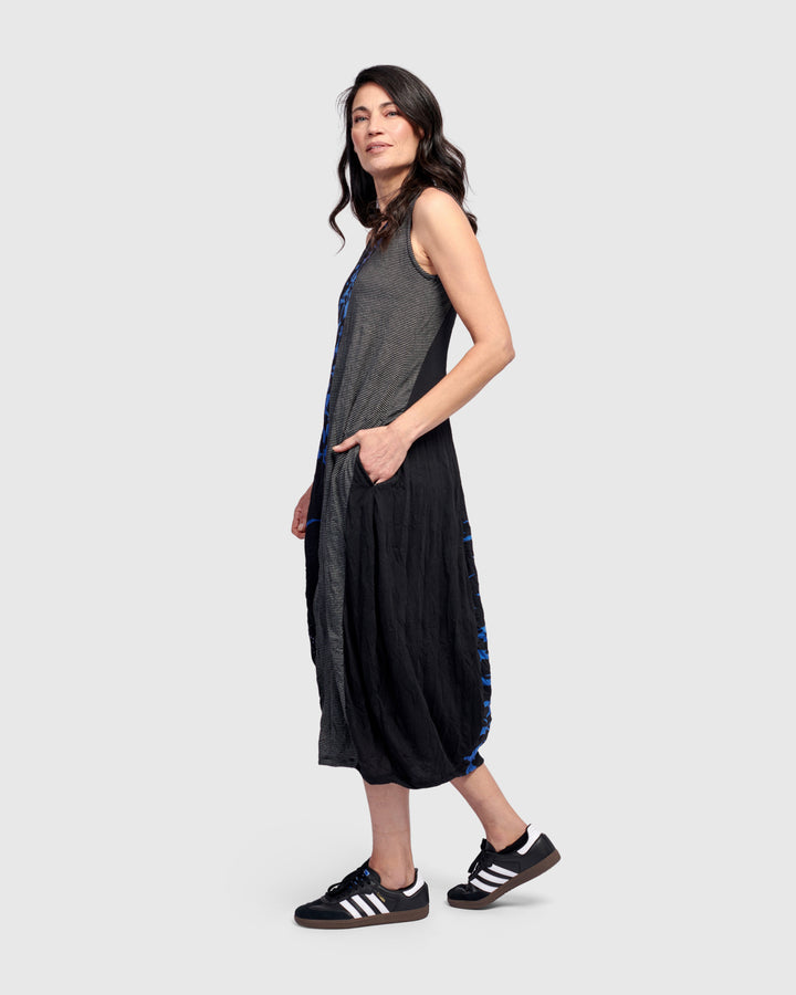 Blaise Sleeveless Dress, Blue
