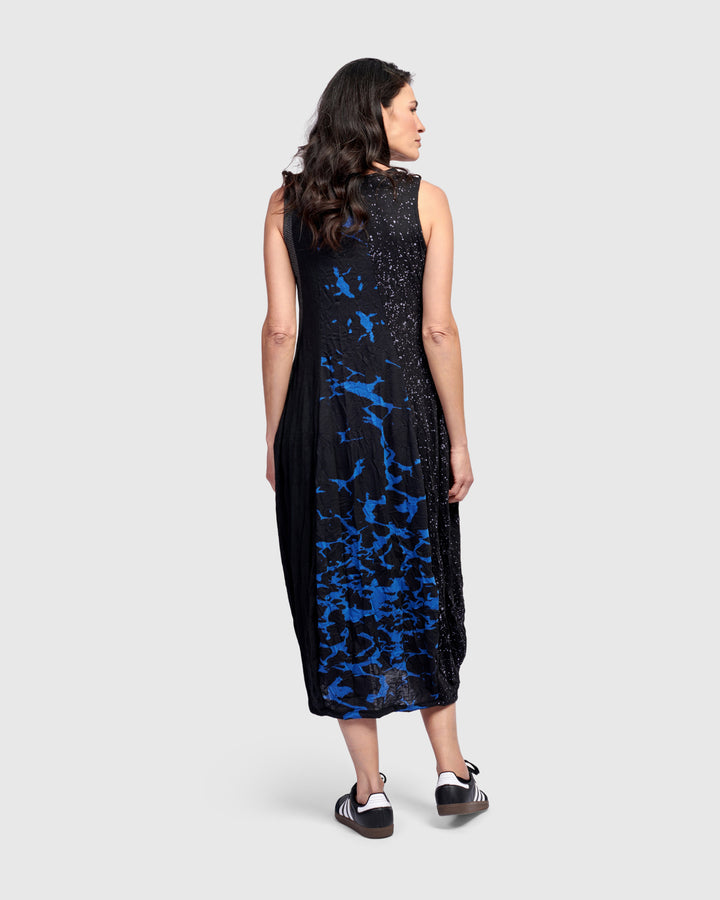 Blaise Sleeveless Dress, Blue