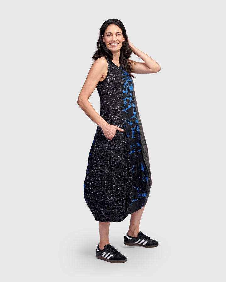 Blaise Sleeveless Dress, Blue