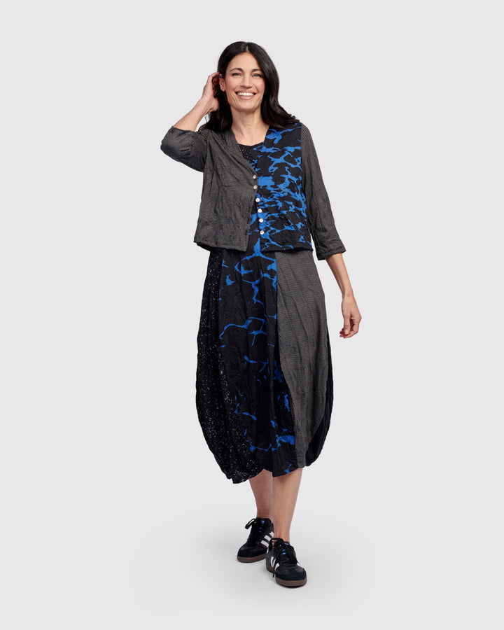 Capricorn Crop Cardigan, Blue