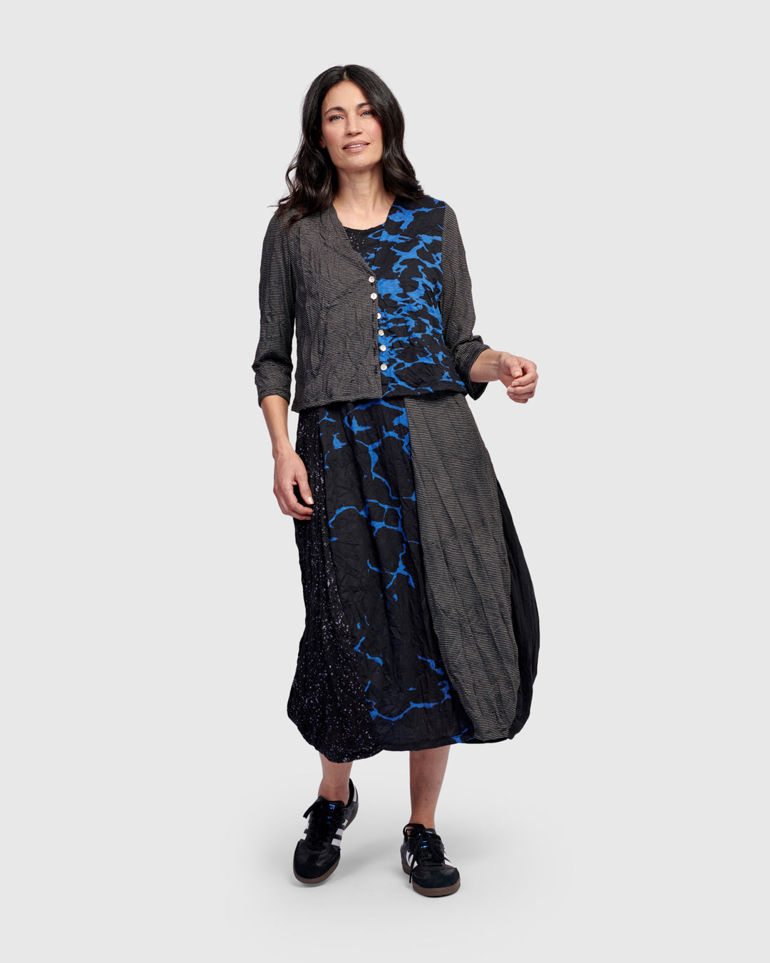 Capricorn Crop Cardigan, Blue
