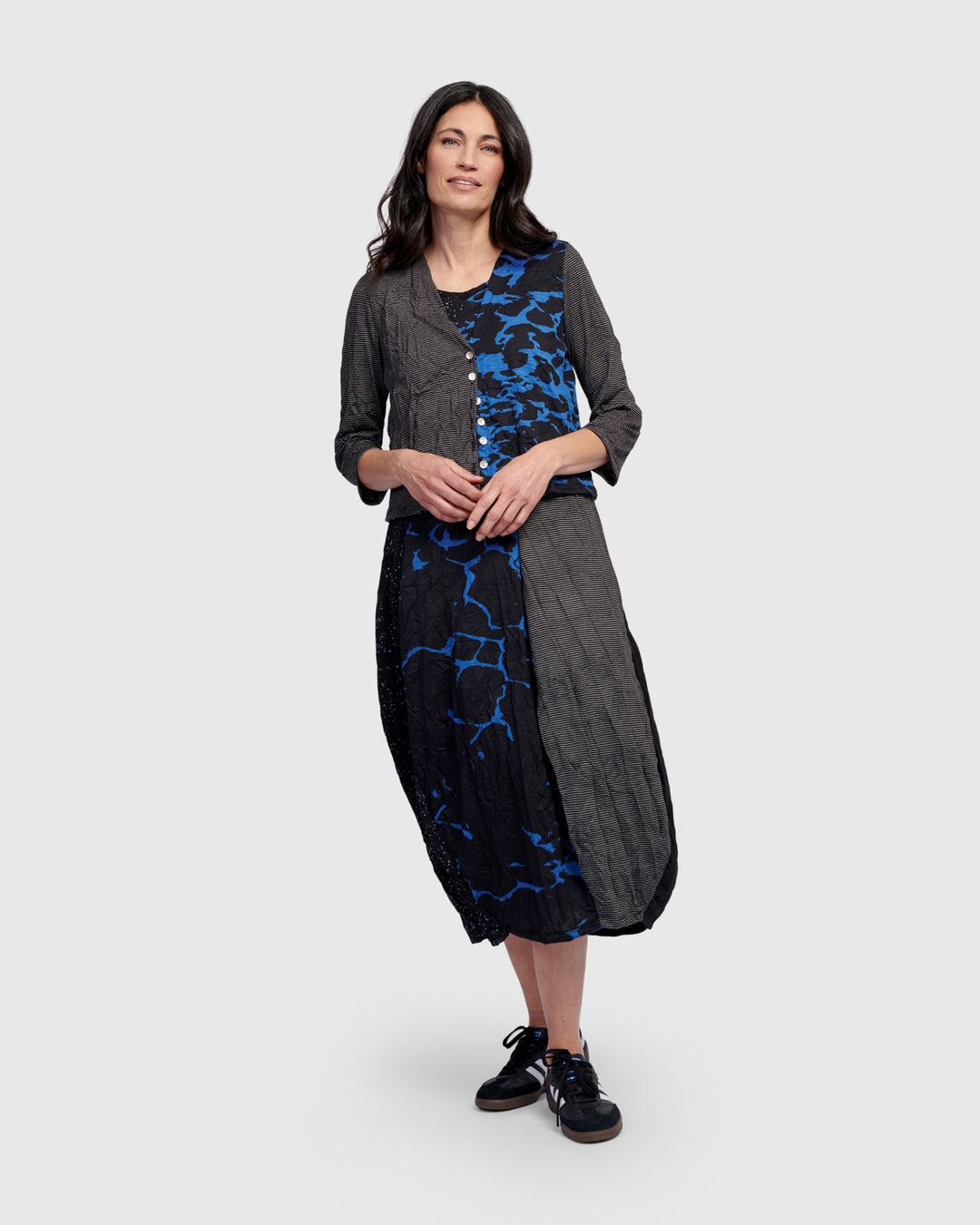 Capricorn Crop Cardigan, Blue