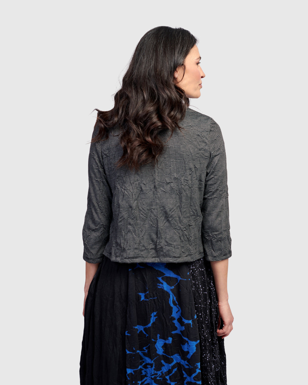 Capricorn Crop Cardigan, Blue