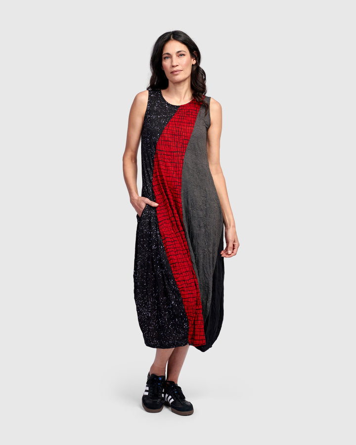 Blaise Sleeveless Dress, Red