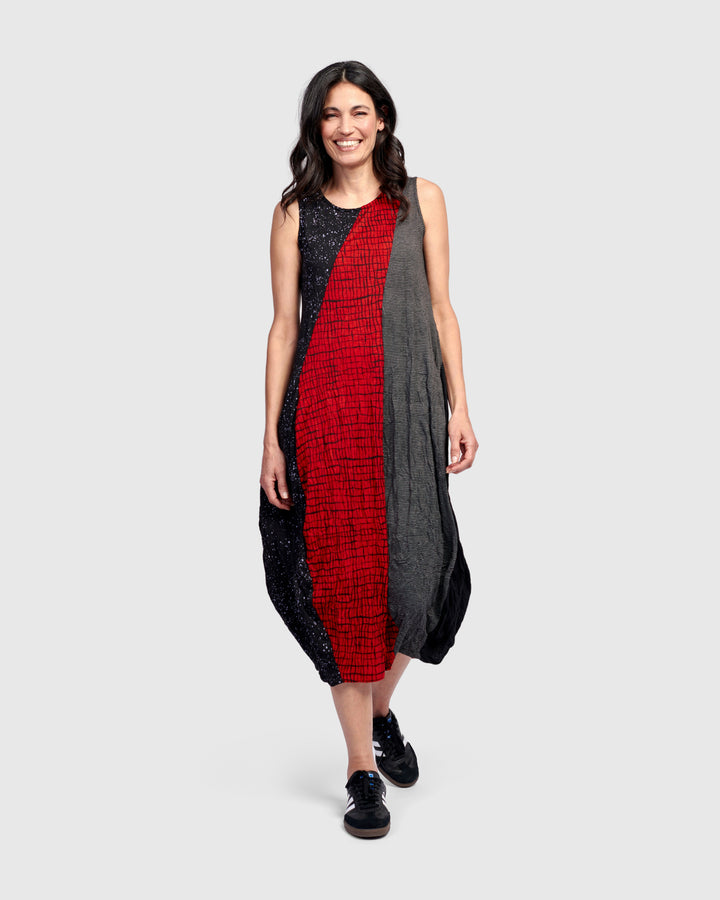 Blaise Sleeveless Dress, Red