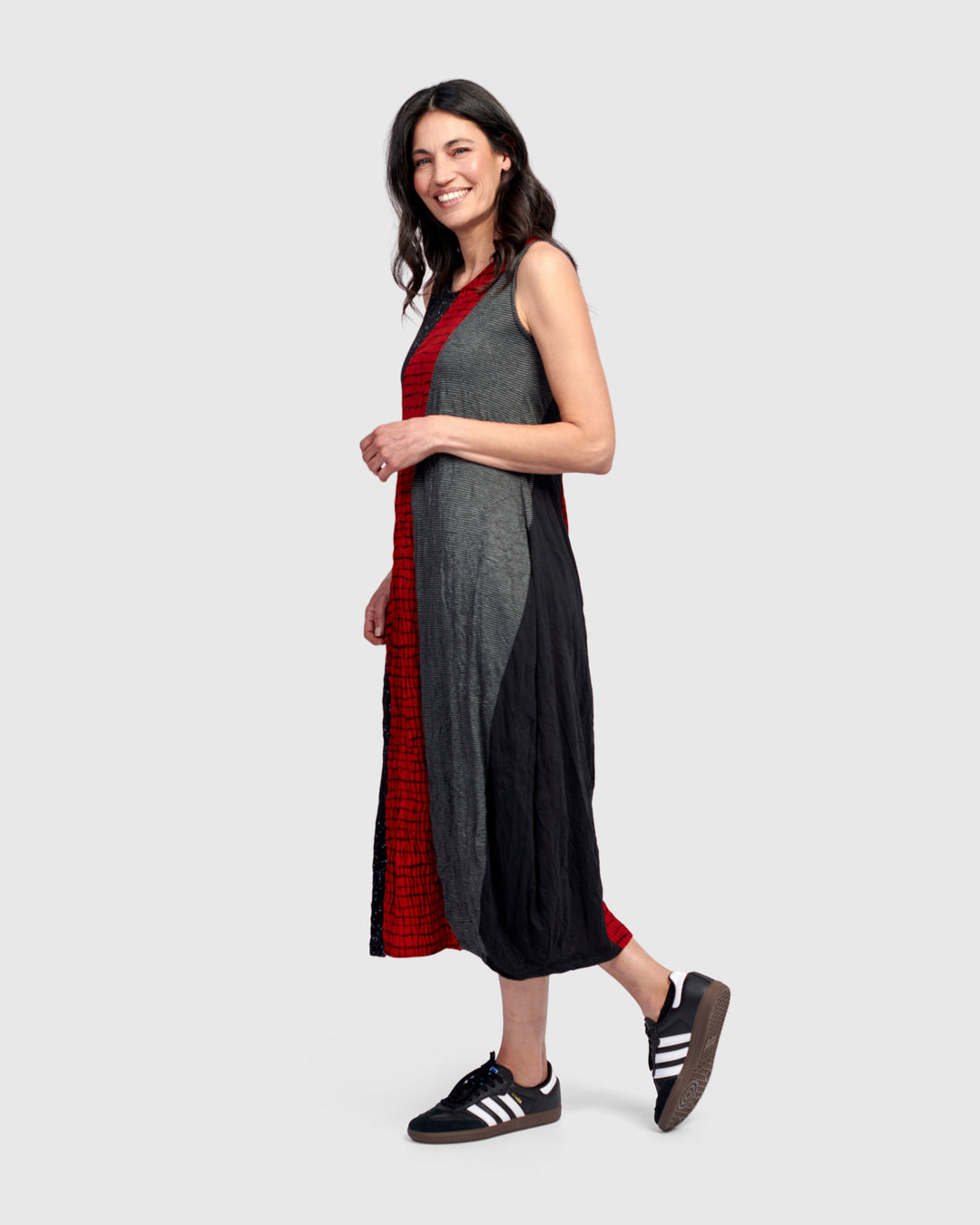 Blaise Sleeveless Dress, Red