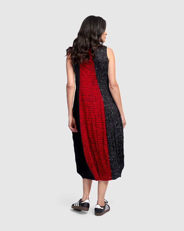 Blaise Sleeveless Dress, Red