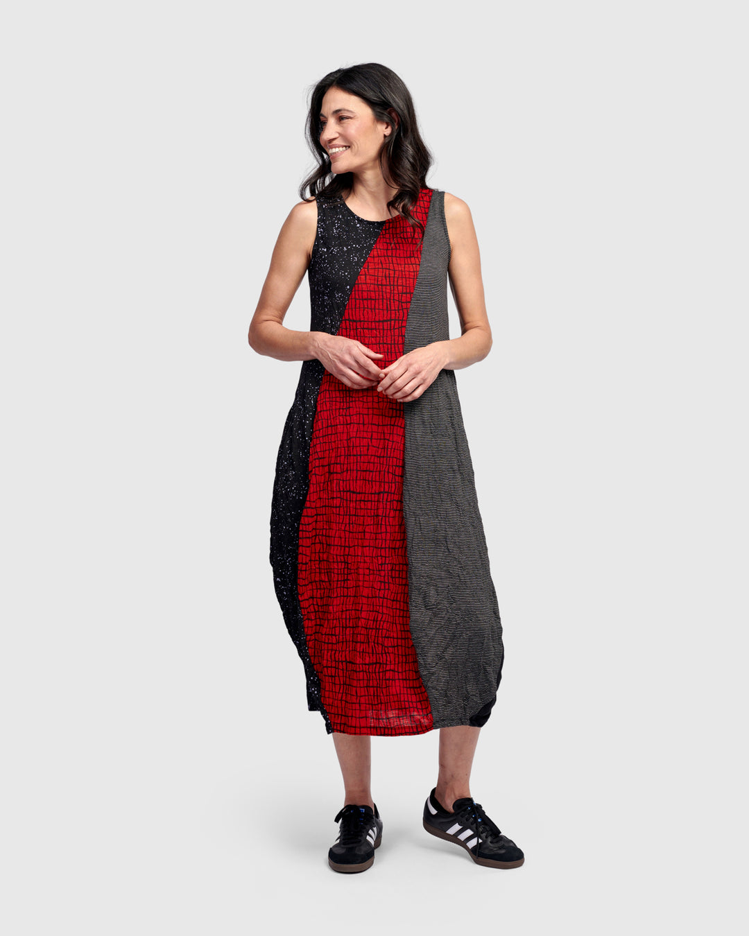 Blaise Sleeveless Dress, Red