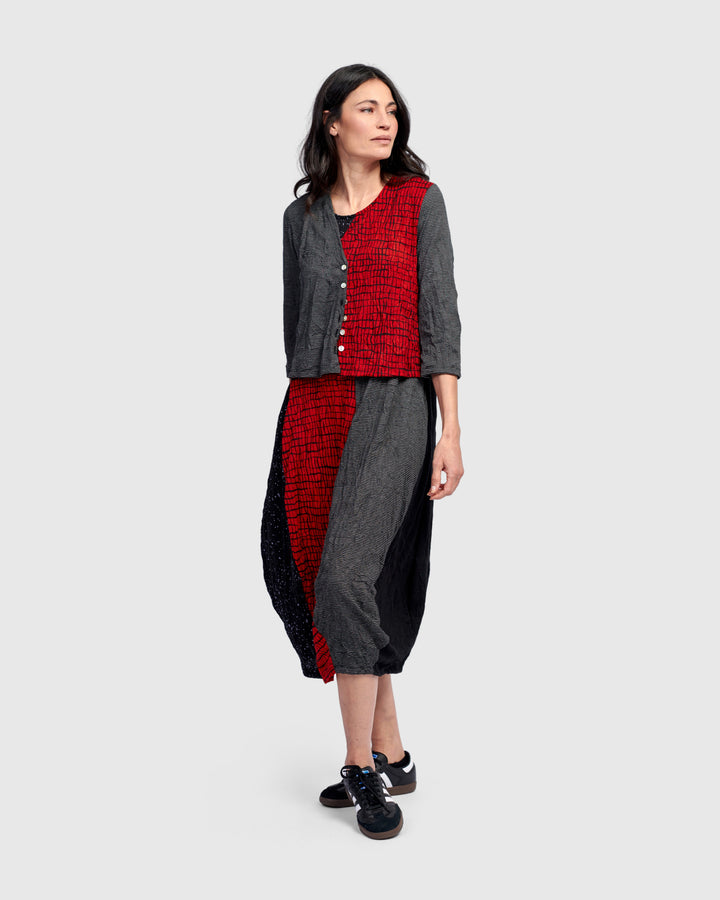 Blaise Sleeveless Dress, Red
