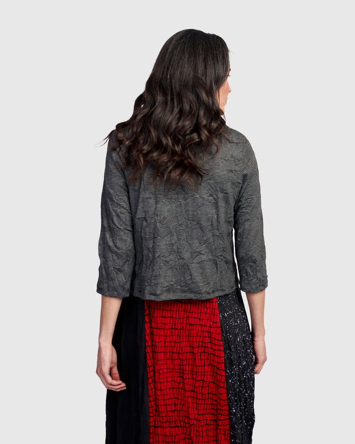 Capricorn Crop Cardigan, Red