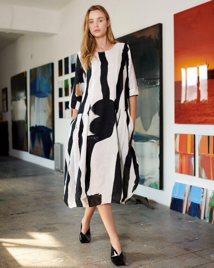 Urban Melbourne Relaxed Dress, Zebra