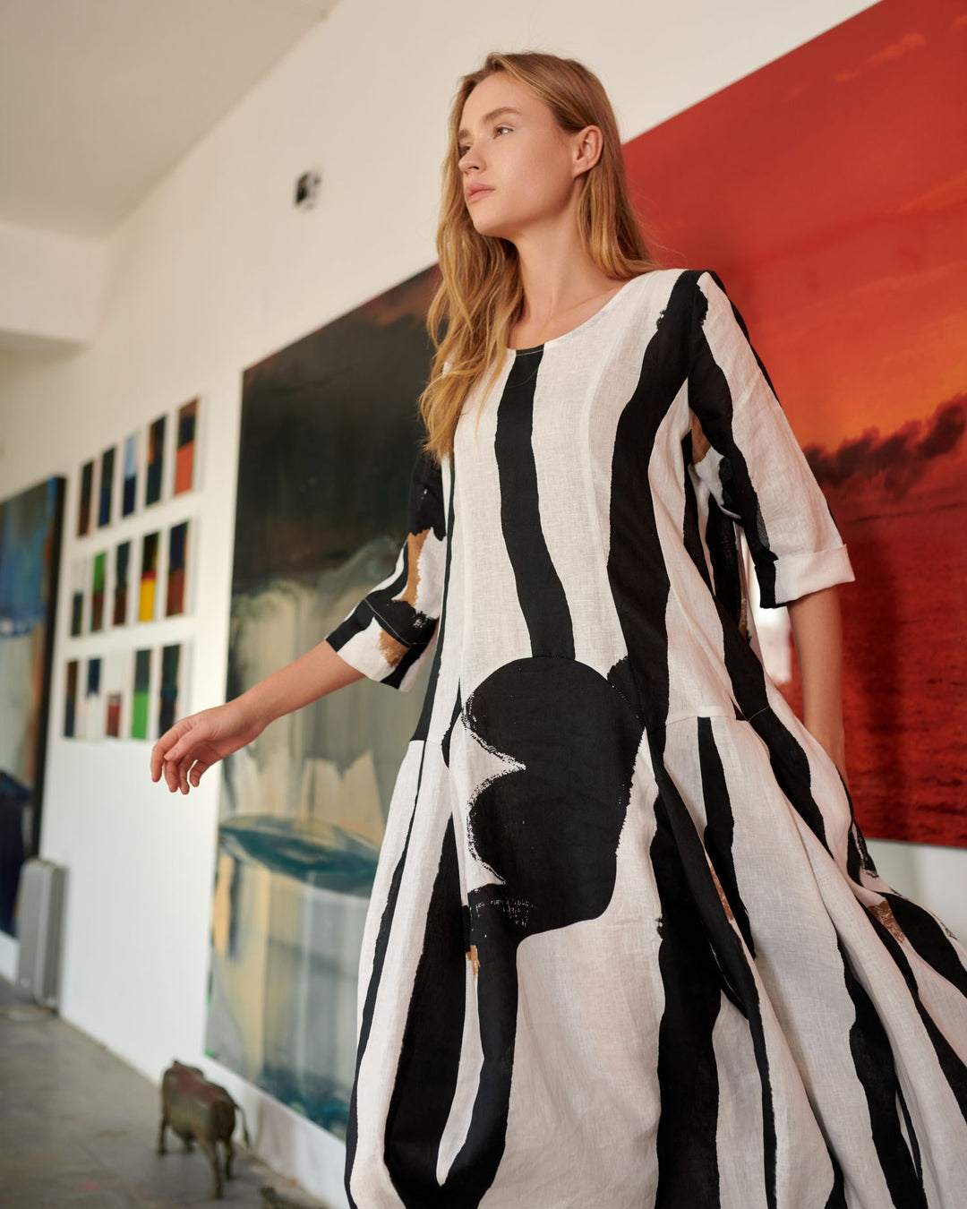 Urban Melbourne Relaxed Dress, Zebra