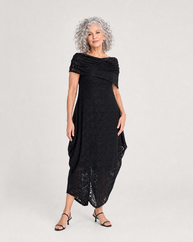 Savoir Lace Maxi Dress, Black – Alembika U.S.
