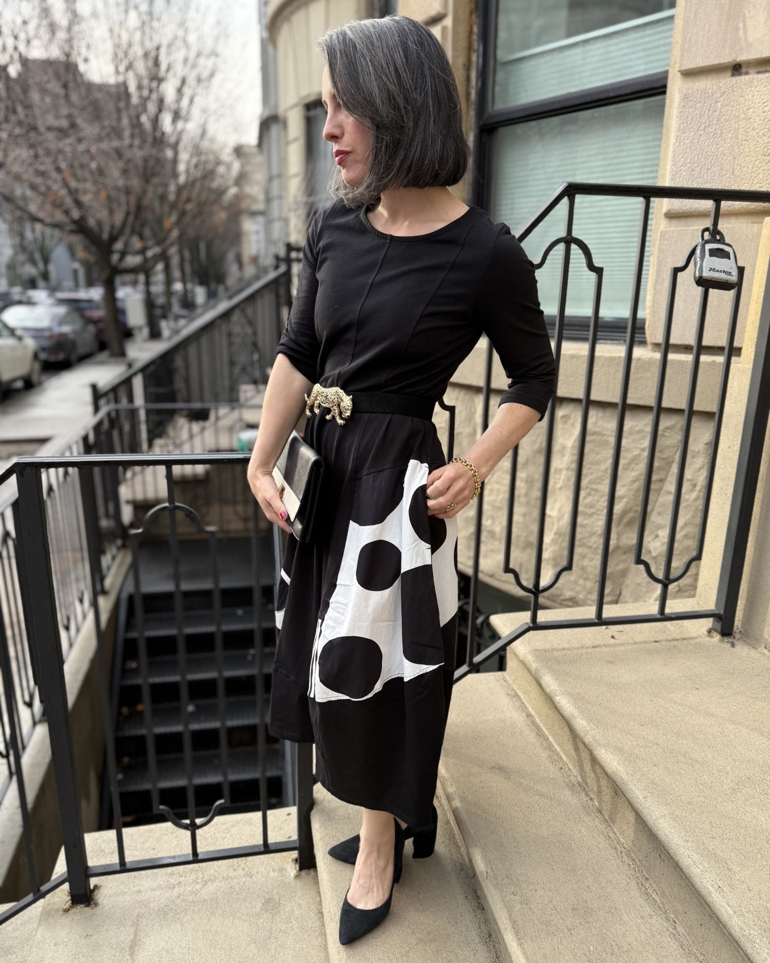 Urban Broadway Cocoon Dress, Mono – Alembika U.S.