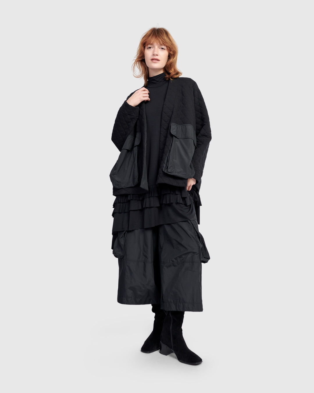 Urban Parcel Quilted Jacket, Black