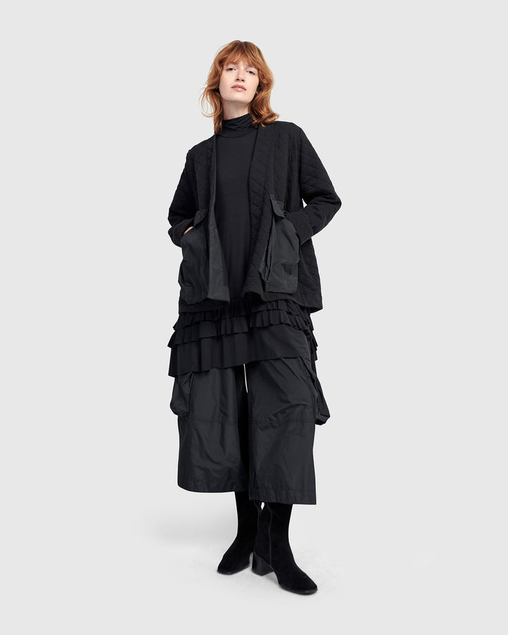 Urban Parcel Quilted Jacket, Black