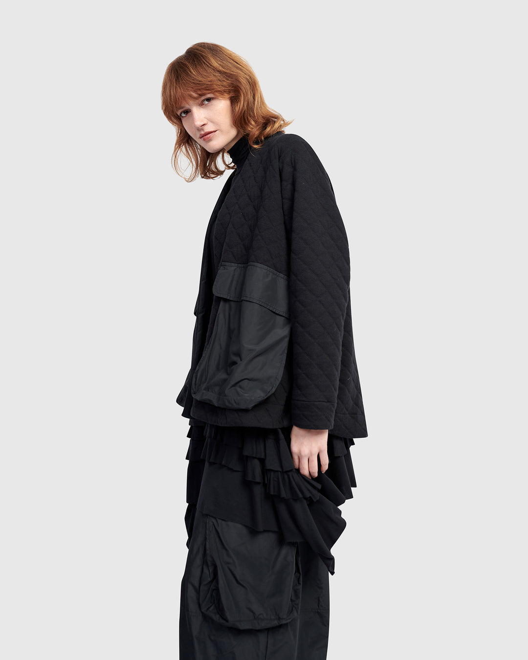 Urban Parcel Quilted Jacket, Black