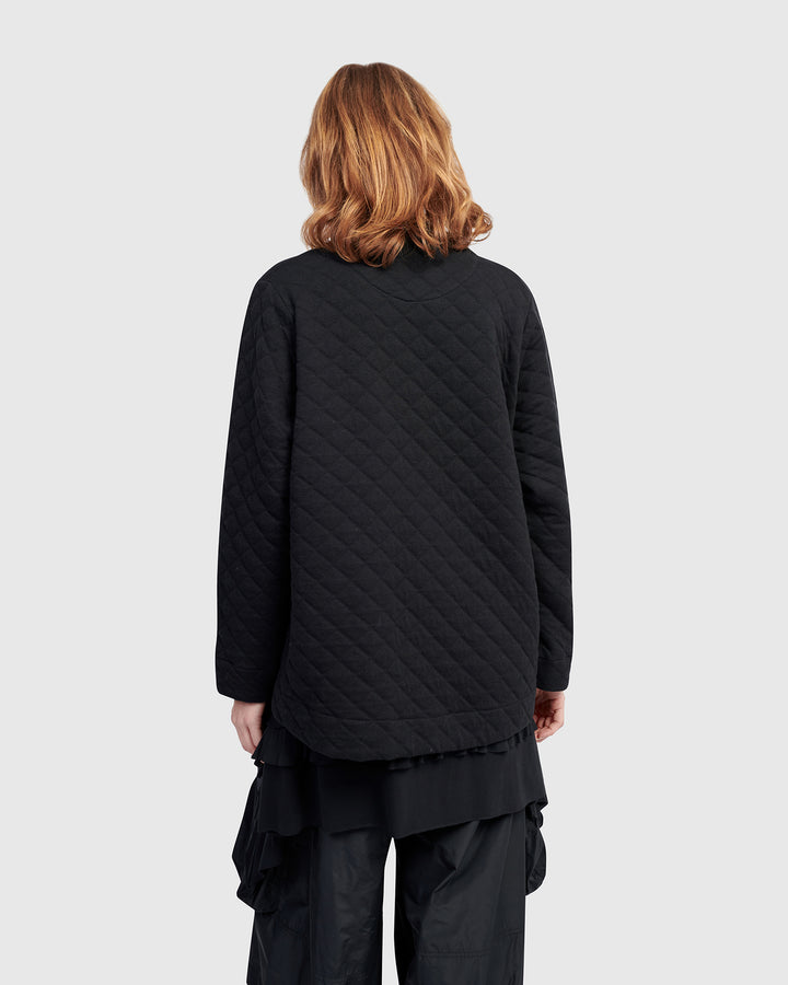 Urban Parcel Quilted Jacket, Black