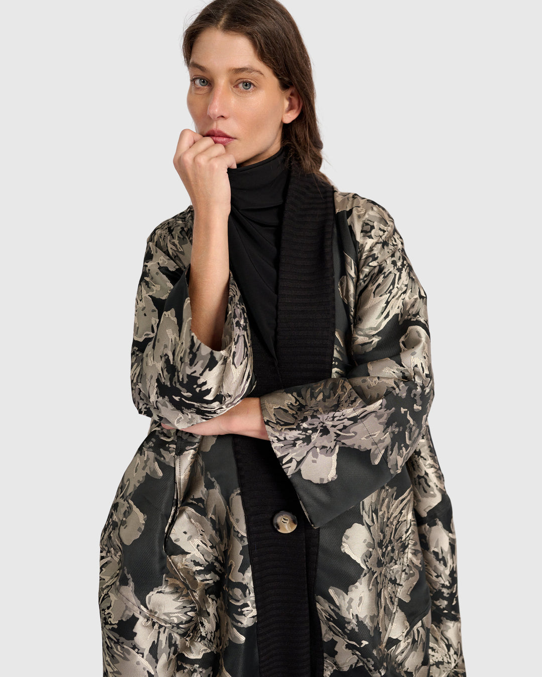 Eventide Brocade Jacket, Floral