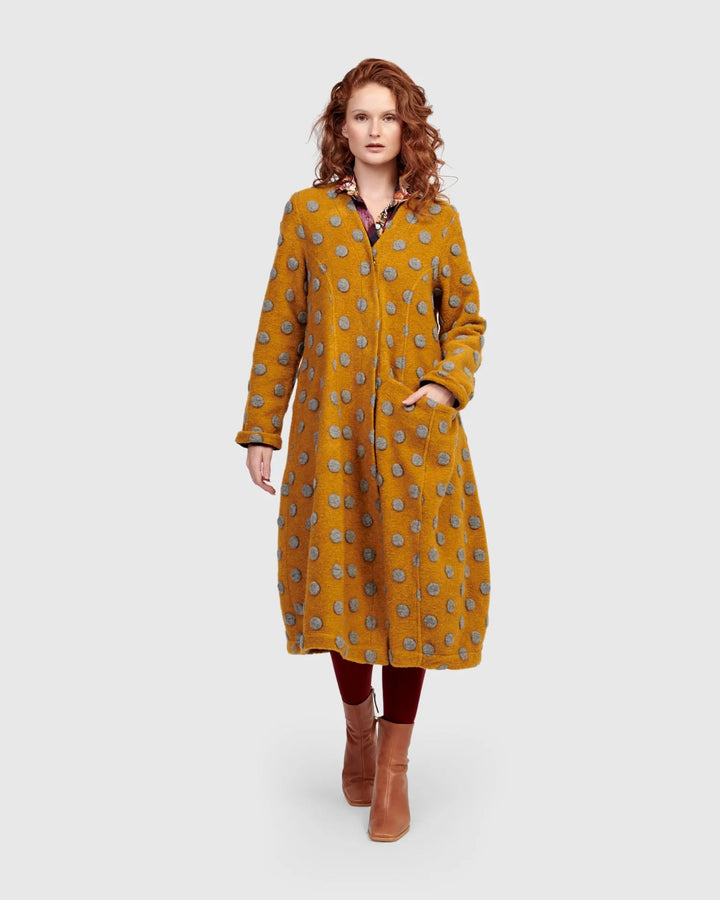 Lioness Cocoon Coat, Flecks