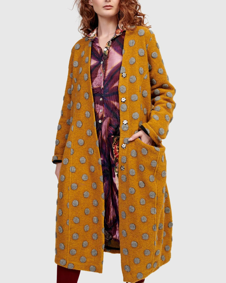 Lioness Cocoon Coat, Flecks