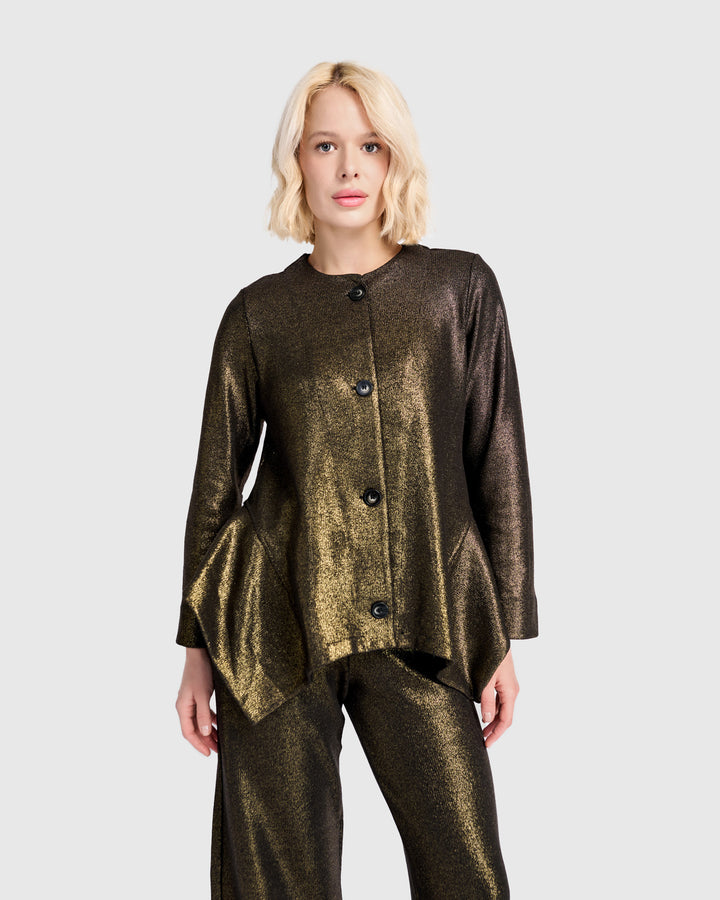 Hot Stuff Flounce Jacket, Gold