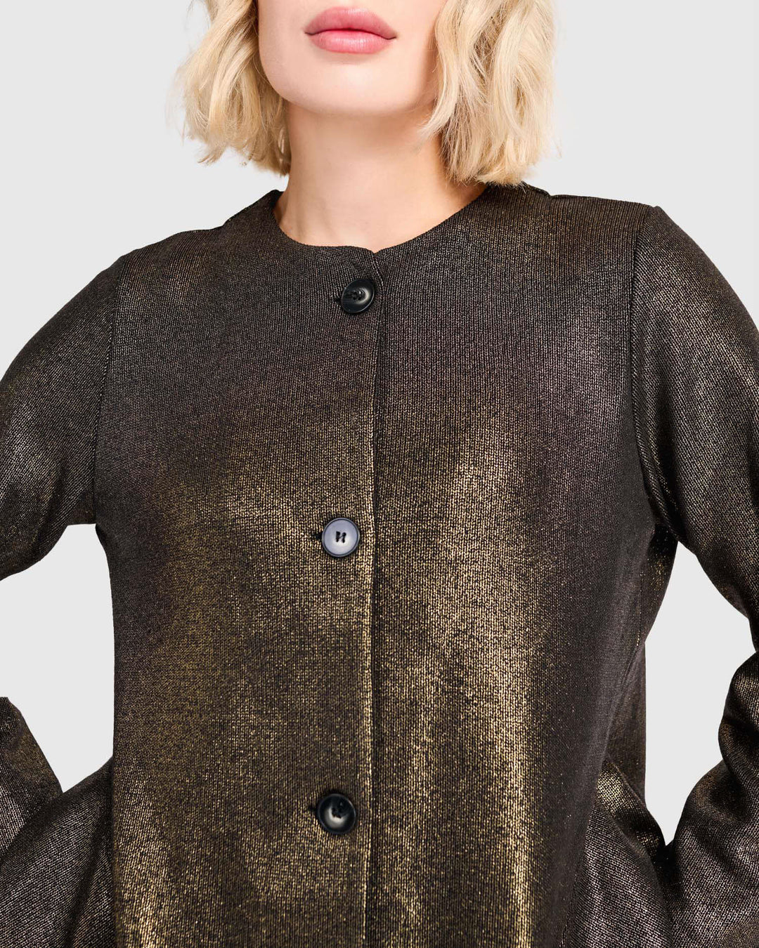 Hot Stuff Flounce Jacket, Gold