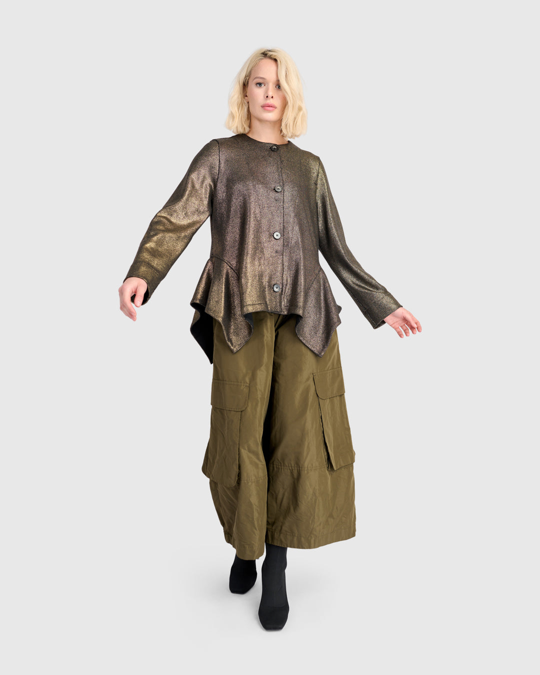 Hot Stuff Flounce Jacket, Gold