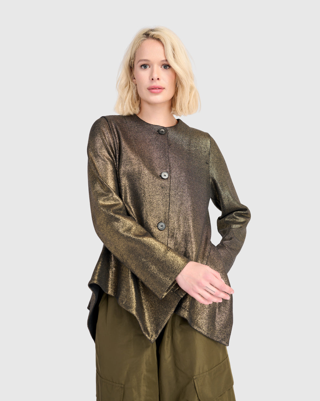 Hot Stuff Flounce Jacket, Gold