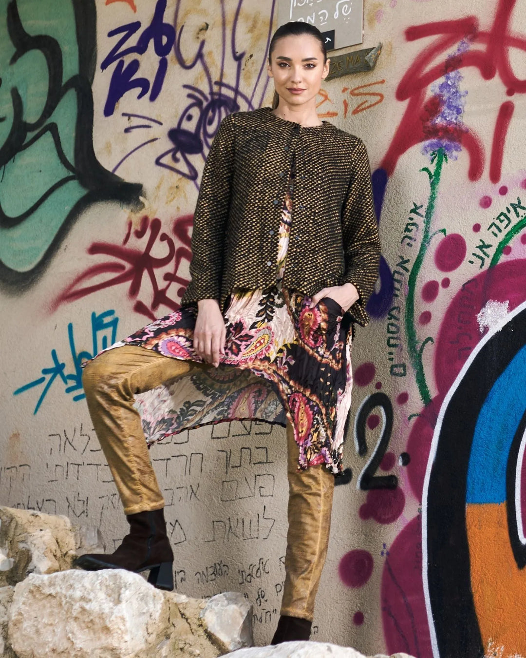Roxane Jacket, Ochre