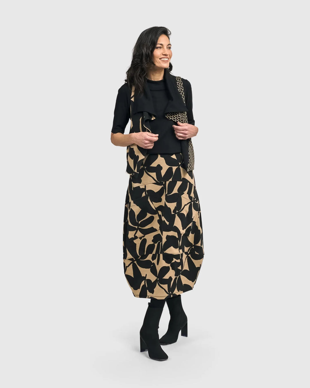 Pippa Cocoon Skirt, Blackout