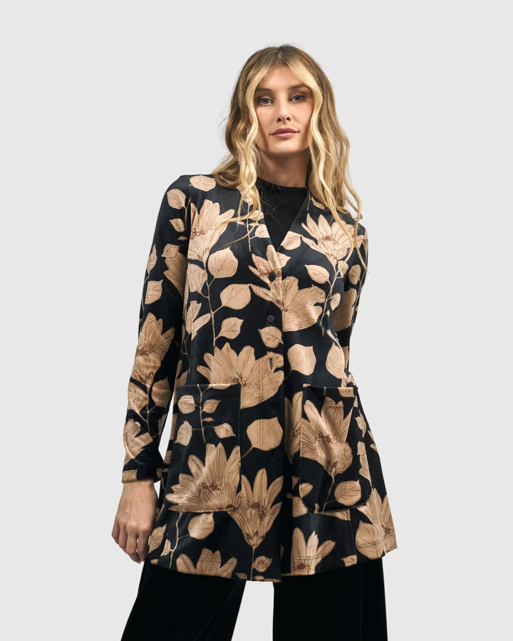 Lucille Velvet Jacket, Floral