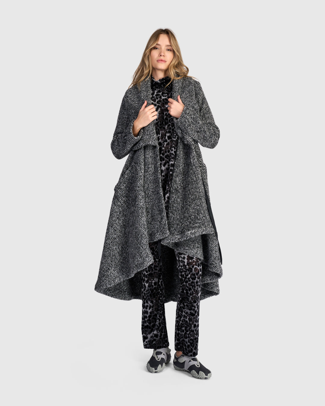 Misty Wrap Jacket, Grey Melange